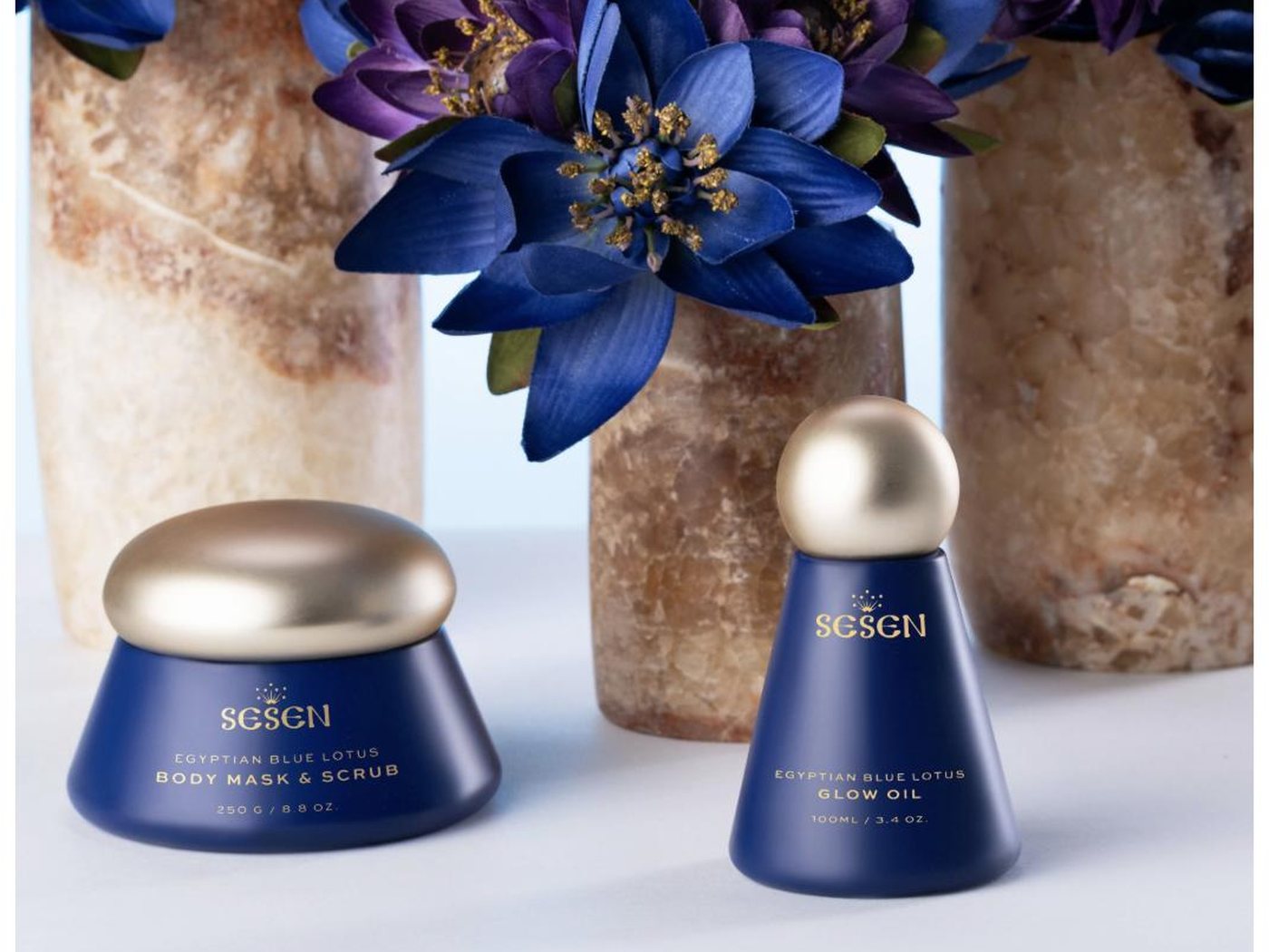 The SESEN Egyptian Blue Lotus collection
